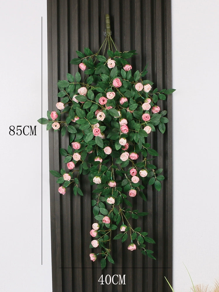 Artificial rose vine bionic wall