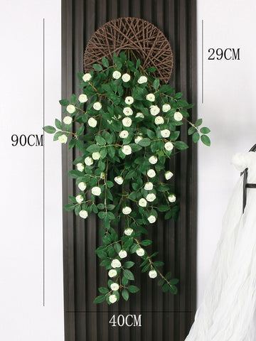 Artificial rose vine bionic wall