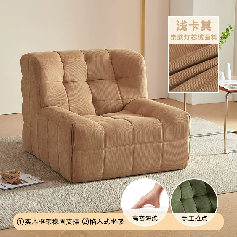 Caterpillar Sand Creative Single Sofa