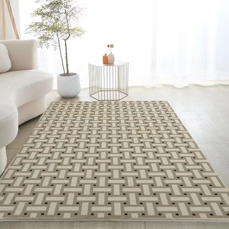 Imitation cashmere living room carpet coffee table blanket Nordic modern simple home Japanese bedroom minimalist light luxury dirt-resistant carpet