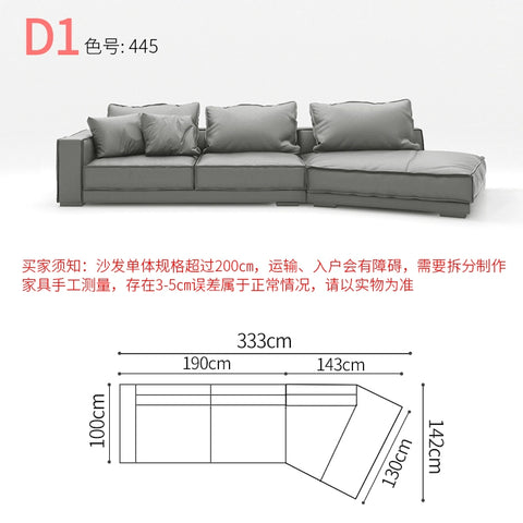 Special-shaped creative leather sofa