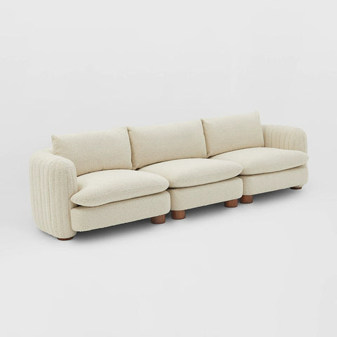 French cream sofa