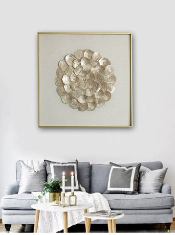 French mother-of-pearl painting shell pearl mural