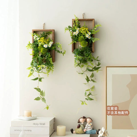 Artificial plant wall decoration small daisy pendant