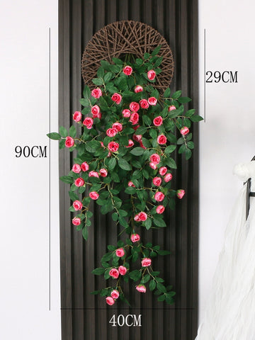 Artificial rose vine bionic wall