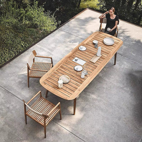 Jianyue  garden Waterproof, Sunproof and Anticorrosive Solid Wood Furniture garden