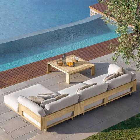 Garden leisure teak waterproof, sun proof, and anti-corrosion sofagarden