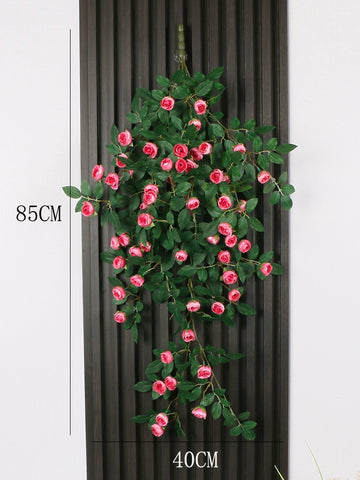 Artificial rose vine bionic wall