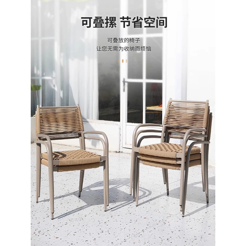 Internet famous outdoor garden rattan chairs, tables and chairsgarden