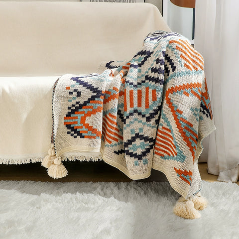 Sofa blanket knitted blanket cover blanket