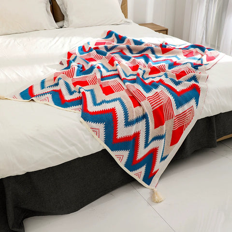 Sofa blanket knitted blanket cover blanket