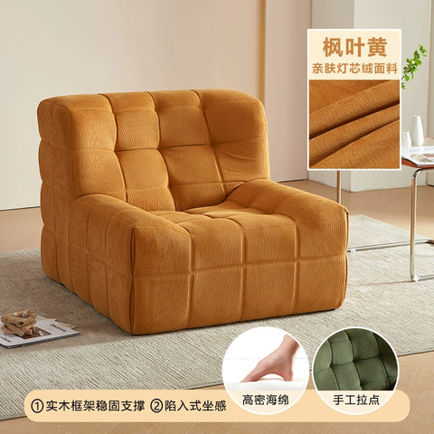 Caterpillar Sand Creative Single Sofa