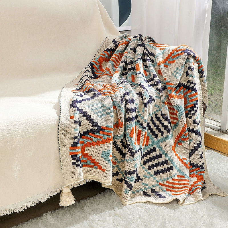 Sofa blanket knitted blanket cover blanket