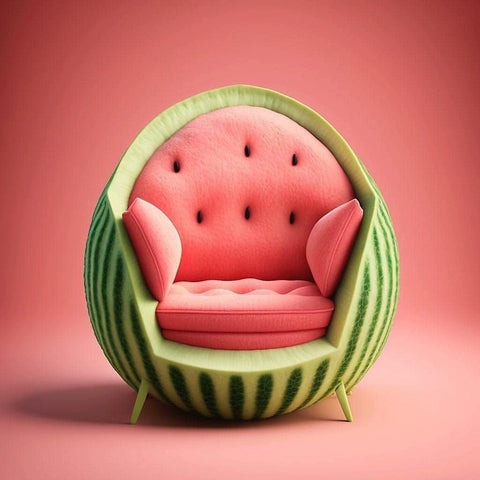 Creative watermelon cute fruit sofa chair