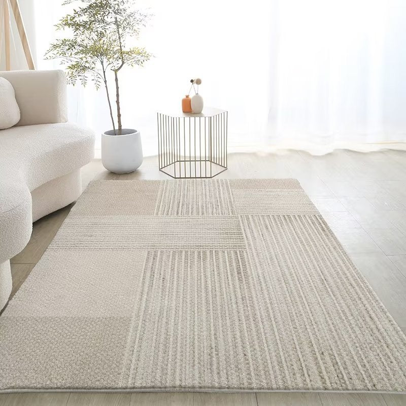 Imitation cashmere living room carpet coffee table blanket Nordic modern simple home Japanese bedroom minimalist light luxury dirt-resistant carpet