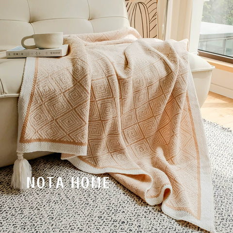 Bohemian air conditioning blanket sofa blanket