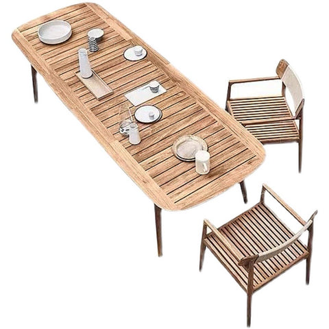 Jianyue  garden Waterproof, Sunproof and Anticorrosive Solid Wood Furniture garden