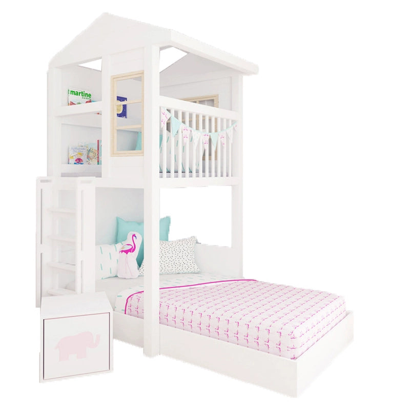 Girls Multifunctional Princess High and Low Bed