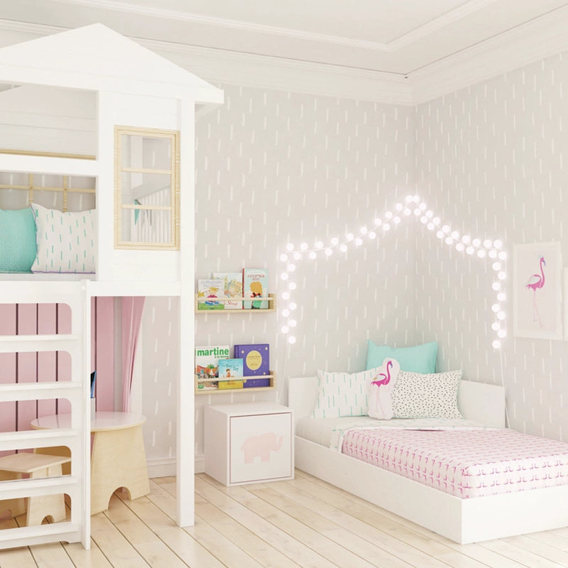 Girls Multifunctional Princess High and Low Bed