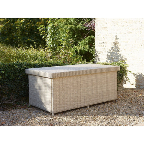 Sandstone Rattan Large Cushion Box including Linergarden