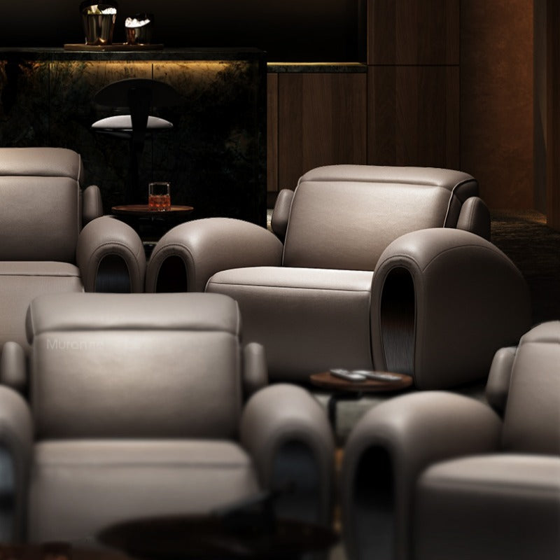 Family Theater Sofa High Sense Villa Whole House Supporting Electric Function Video Room Sofa