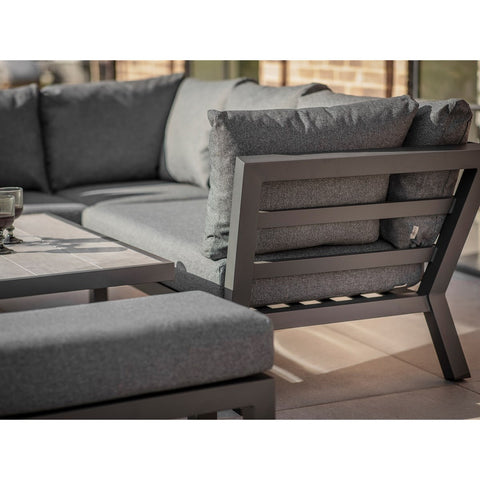 Corner Sofa with Square Piston Adjustable Table & 2 Benchesgarden