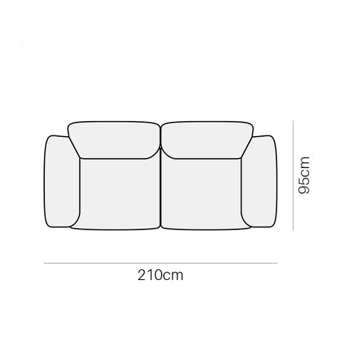 Edra Italian simple down combination petal living room large apartment designer special-shaped corner sofa