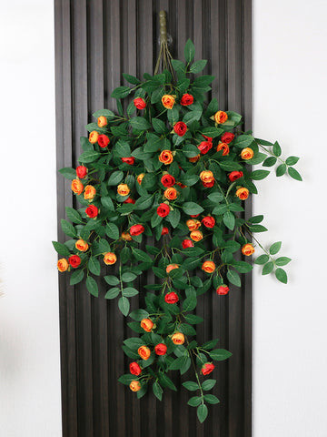 Artificial rose vine bionic wall