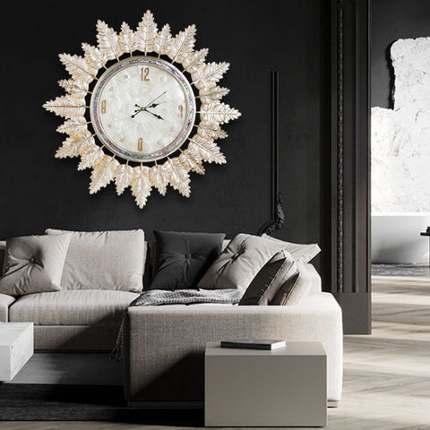 Premium color shell creative clocks decorate wall clocks with modern silent clocks