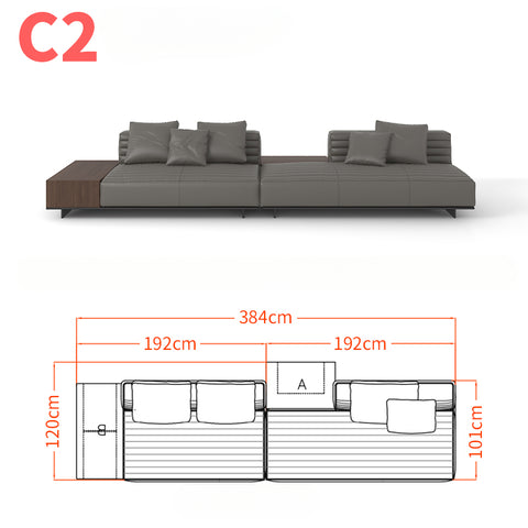 High-end Italian minimalist sofa