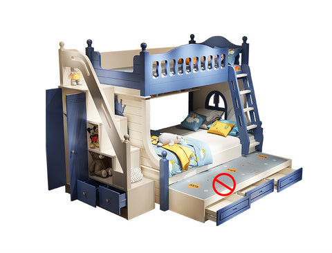 Children&#039;s bed bunk bed slide combination bed