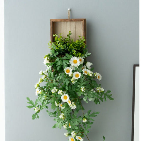 Artificial plant wall decoration small daisy pendant