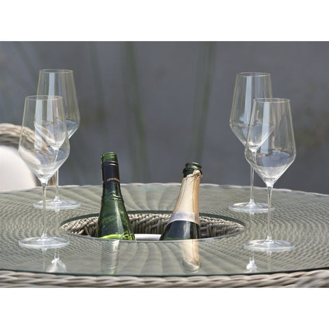 Carlo Round Bar Set with 4 Bar Chairsgarden