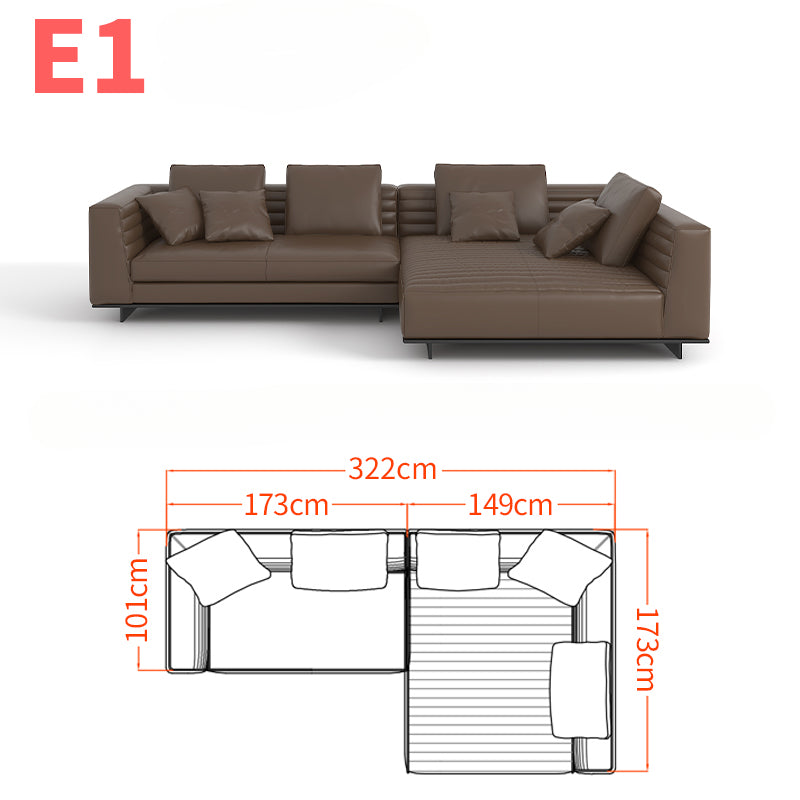 High-end Italian minimalist sofa