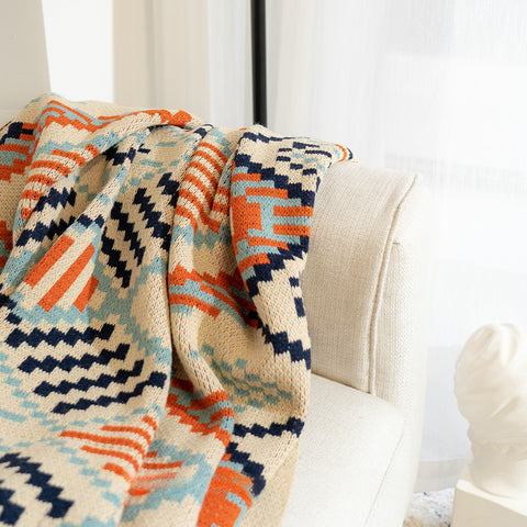 Bohemian sofa blanket