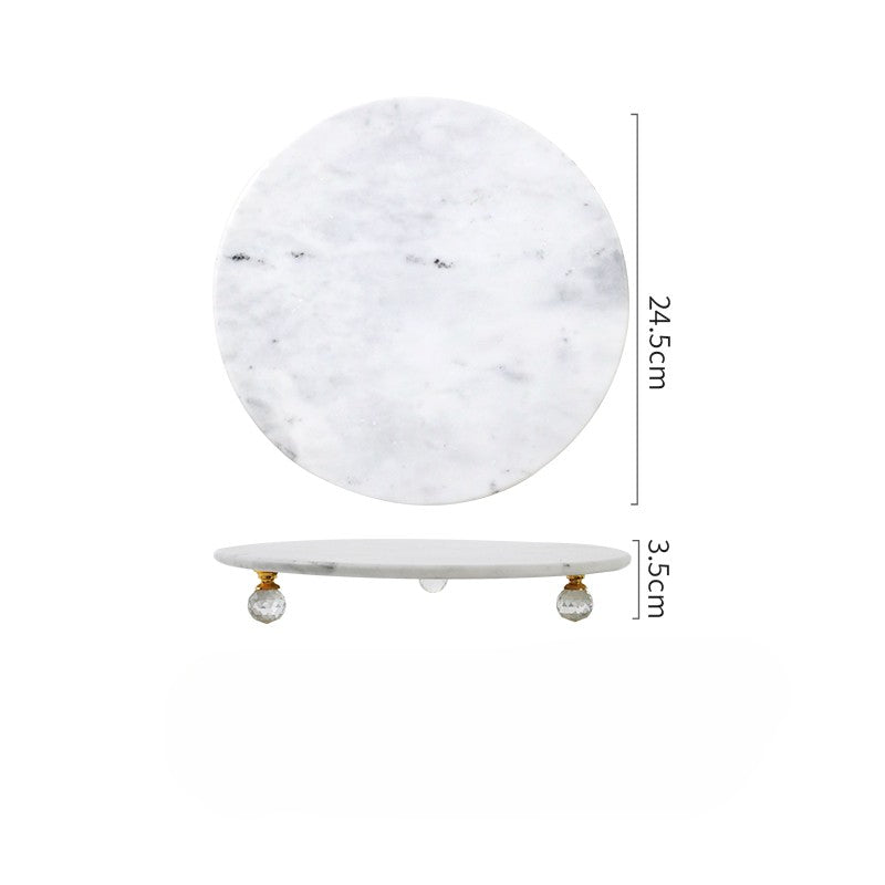 Nordic minimalist marble tray storage tray