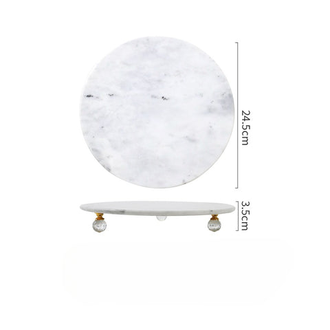 Nordic minimalist marble tray storage tray