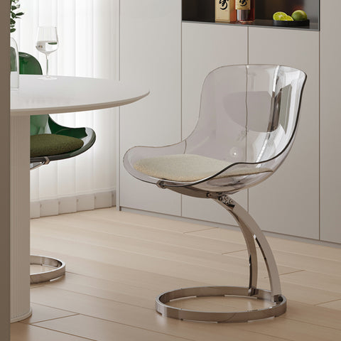 Designer's Creative Cream Home Acrylic Chair