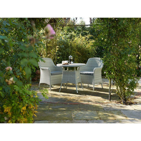 Cloud Rattan 2 Seat Round Bistro Set with Tree-Free Topgarden