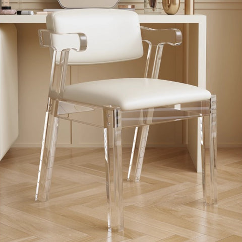 Acrylic transparent crystal modern backrest chair