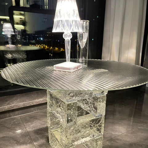 Creative simple transparent acrylic tea table