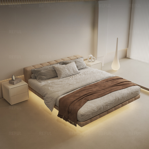 Modern minimalist suspended bed