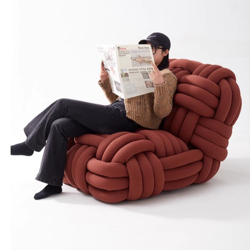 Designer Creative Art Personality New Single Sofa Moooi Sofa Chair Knitty