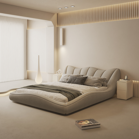 Modern minimalist bedroom petals bed