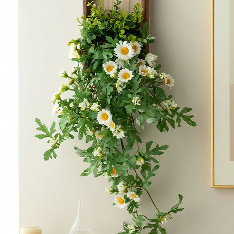 Artificial plant wall decoration small daisy pendant