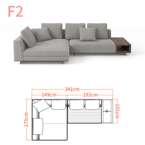 Italian minimalist sofa