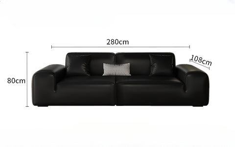 Big Black Bull Cube Sofa