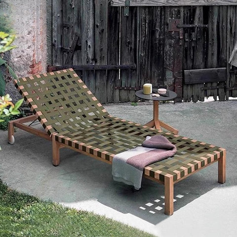 Teak folding bed garden