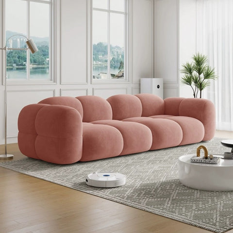 Cream cotton candy sofa