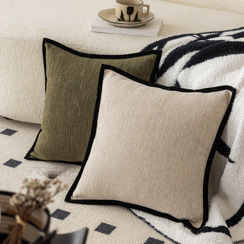 French multi-color sofa pillow